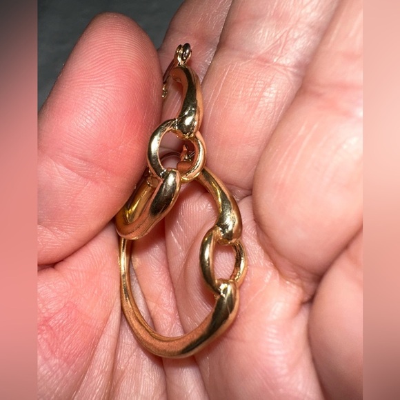 Gold hoops from Charter club 1990’s jewelry lot piece - Picture 2 of 5